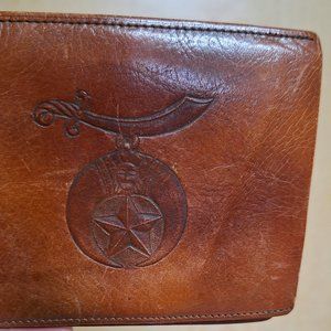 Vintage Shriner Leather Wallet